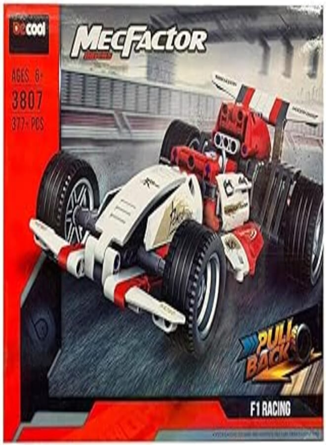 DECOOL Formula1 Racing MecFactor：Powered Pullback F1 Race C Technic Series