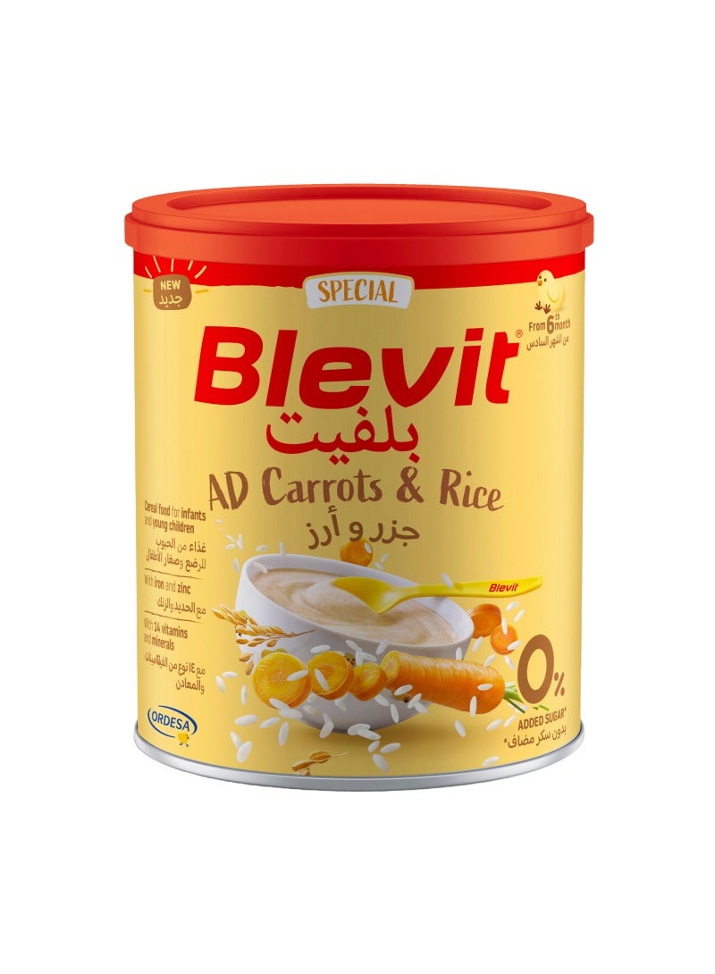 Blevit Ad Carrots And Rice Dry Cereals From 6 Months - Image 1