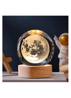Crystal Ball Night Lights USB Warm Power/RGB Bedside Lamp for Birthday Gift for Kids - 1 Piece (Shape 3)
