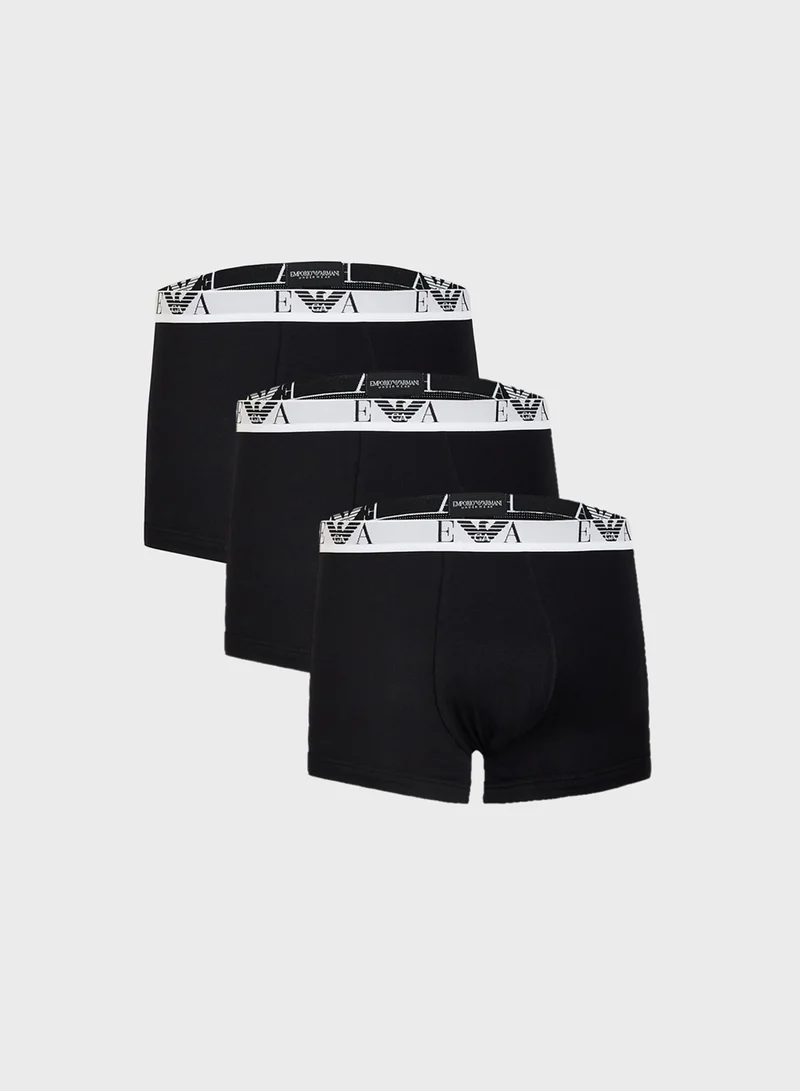 امبوريو ارماني 3 Pack Of Logo Boxers