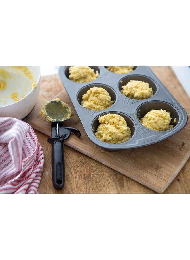 GoodCook Everyday Nonstick Steel Muffin Pan, 6 cup, Gray - Image 5