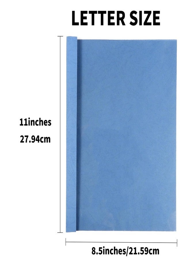 رايسون أغطية تجليد حراري من رايسون TBC2346-100BL-US، غطاء تجليد أزرق بحجم الرسائل، عبوة من 100 مقاسات متعددة: 1/16 بوصة، 1/8 بوصة، 3/16 بوصة، 1/4 بوصة - Image 2