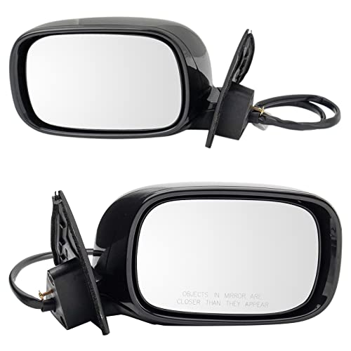 TRQ Power Heated Memory Paint to Match Mirror Set w/Puddle Light Driver & Passenger Side Compatible with 2001-2006 Lexus LS430 LX1320118 LX1321118 - Image 1