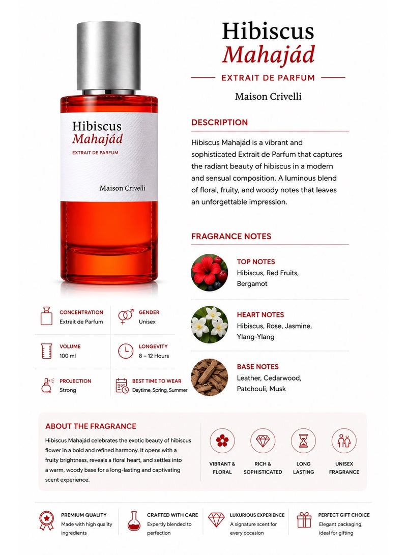 Maison Crivelli Hibiscus Mahajád Extrait de Parfum – 50ml - Image 3