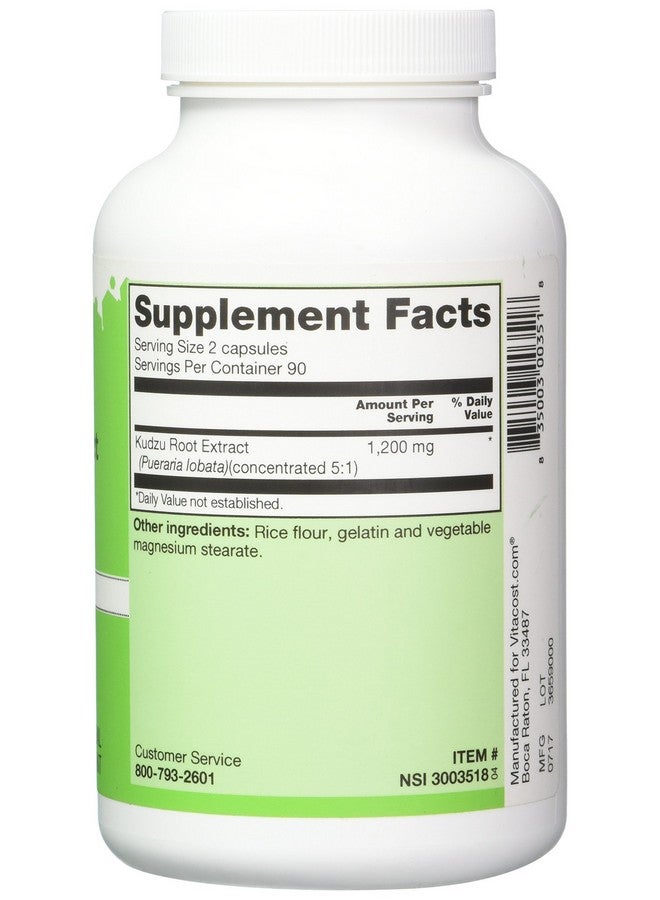 Vitacost Brand Vitacost Kudzu Root Extract -- 1200 mg per serving - 180 Capsules - Image 3