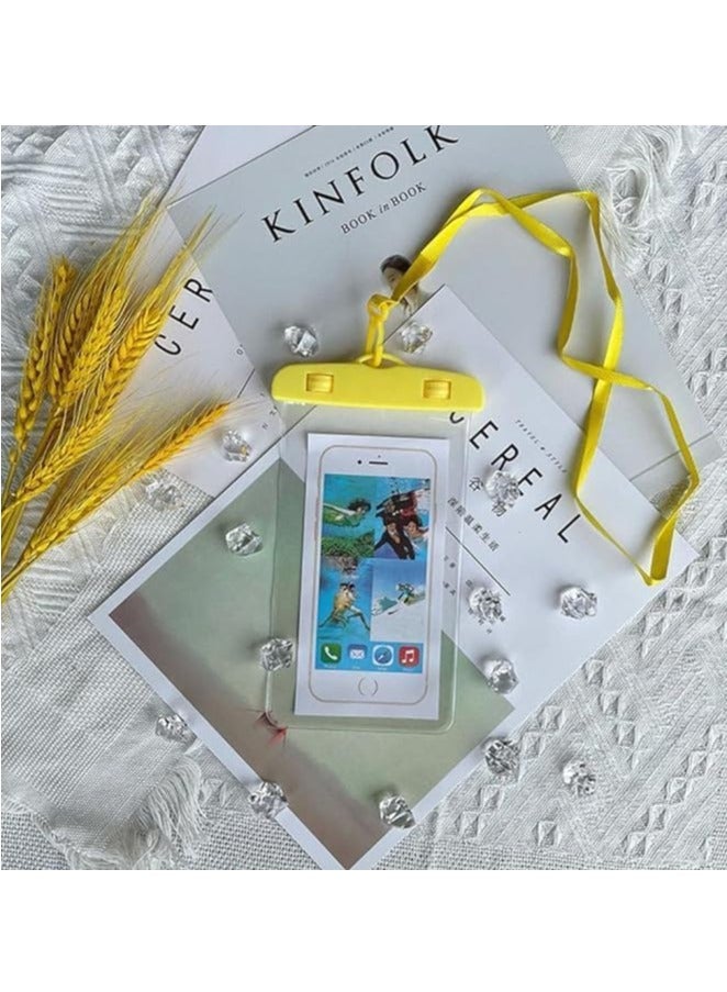 جراب بحر حماية شامل لكامل الجهاز مع رؤية واضحة ومقاوم للماء مناسب للسباحة من تين تك - اصفر - Image 1