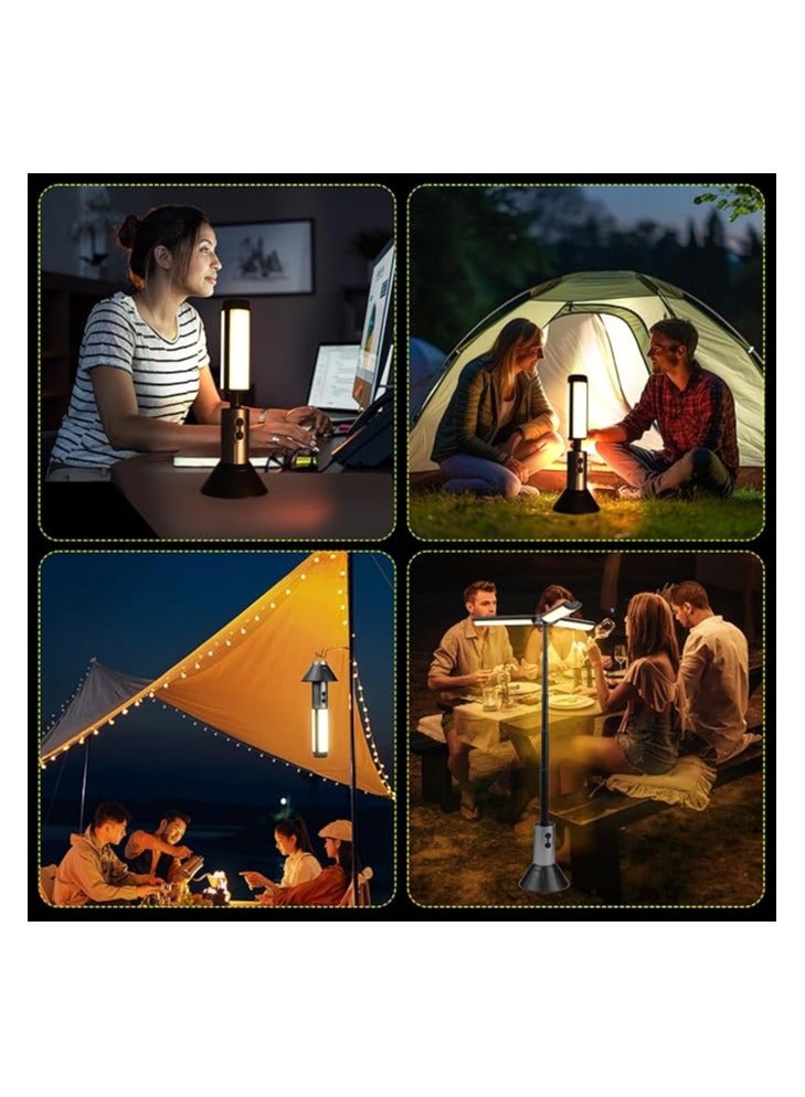 Telescopic Camping Light, 3000mAh Rechargeable Camping Lantern - 2 Dimmable Modes & 3 Flashlight Modes, IPX4 Waterproof, Portable Collapsible Light for Camping, Hiking, Home Emergency - Image 4