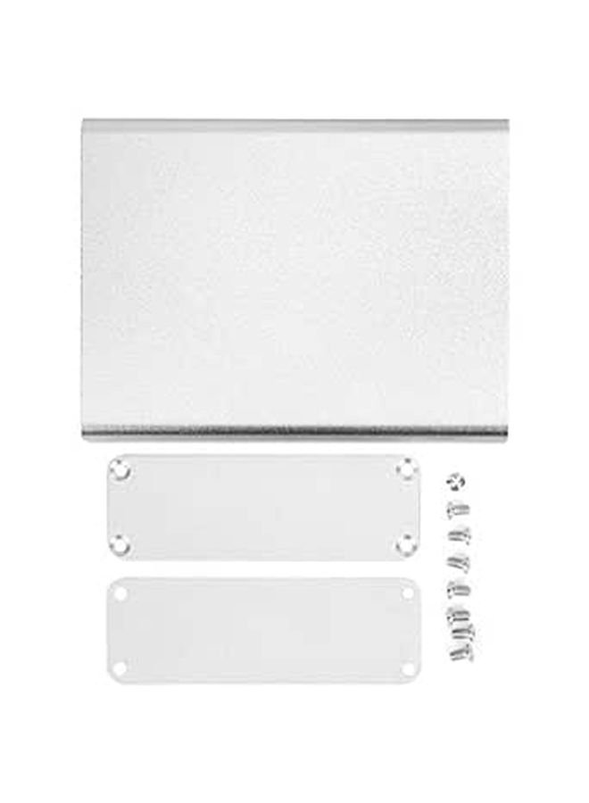 Generic Aluminum Project Box 28x84x110mm Matte Silver Die Cast Case ...
