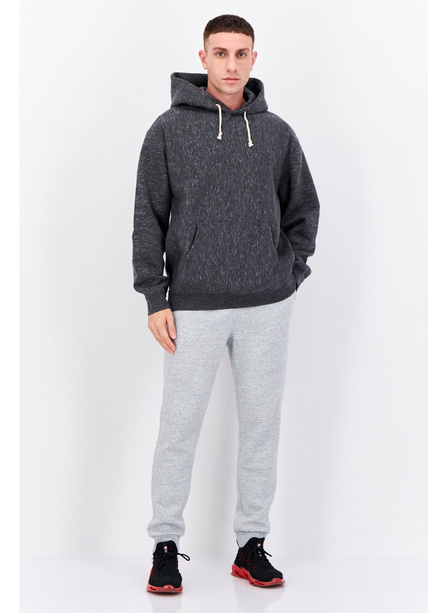 Champion Men Sportswear Fit Long Sleeves Outdoor Hoodie, Dark Grey Heather  - Image 4