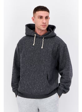 Champion Men Sportswear Fit Long Sleeves Outdoor Hoodie, Dark Grey Heather  - Image 1