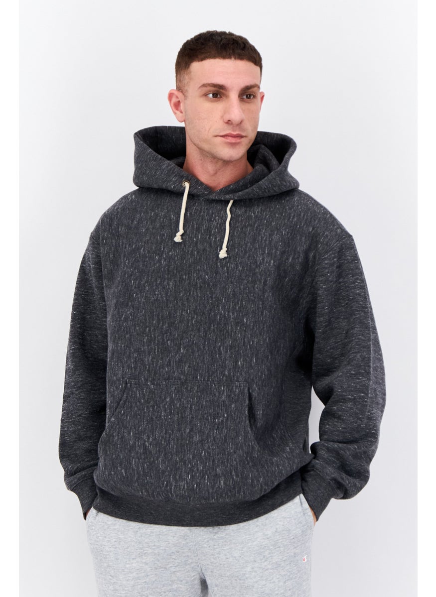 Champion Men Sportswear Fit Long Sleeves Outdoor Hoodie, Dark Grey Heather  - Image 1