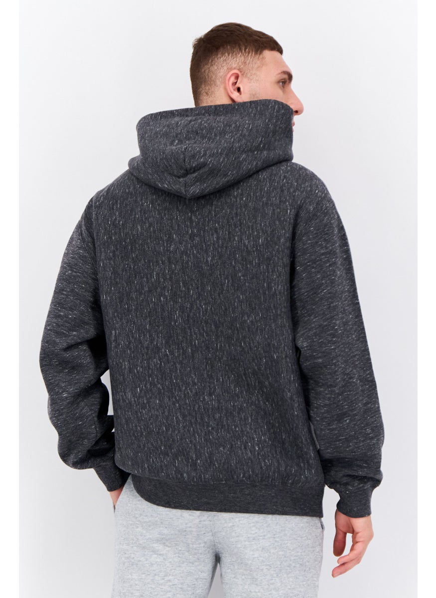 Champion Men Sportswear Fit Long Sleeves Outdoor Hoodie, Dark Grey Heather  - Image 3