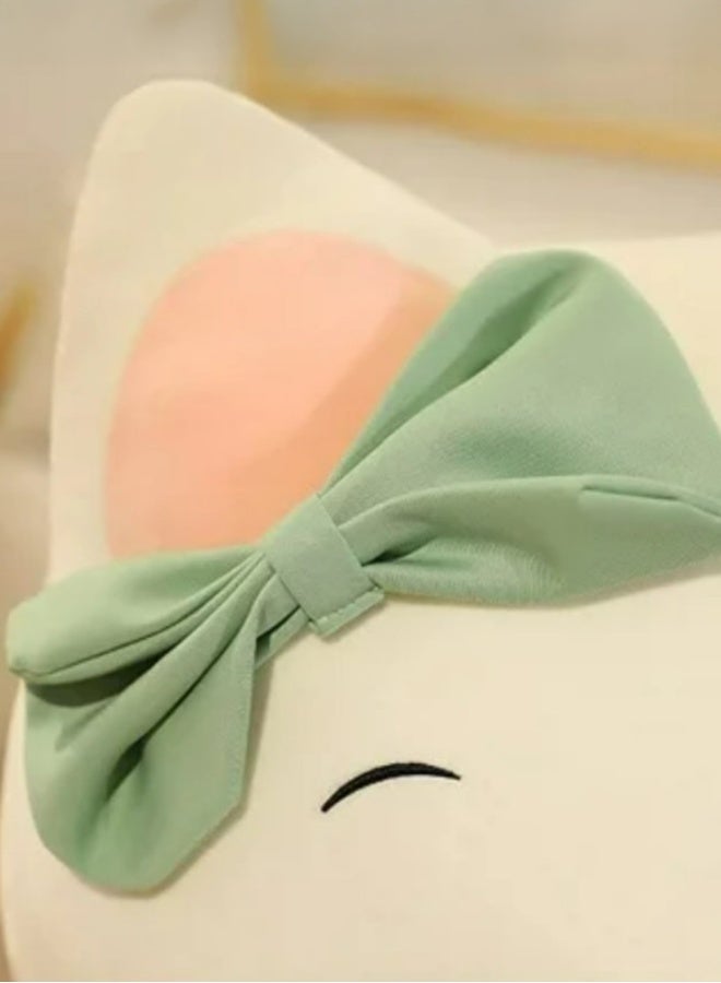 Cuddles Adorable Marshmallow Cat With Dress Plush Stuffed Animal Toy 25cm-Pink - Image 2