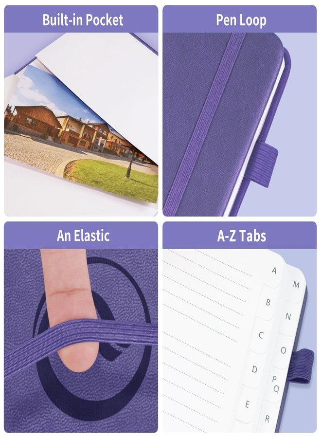 Blugool Address Book with Alphabetical Tabs, Hardcover Password Book, Address Organizer Keep Track of Phone Numbers, Special Days, Birthdays, Anniversaries and Notes (5.3'' x 7.7", Purple) - Image 5