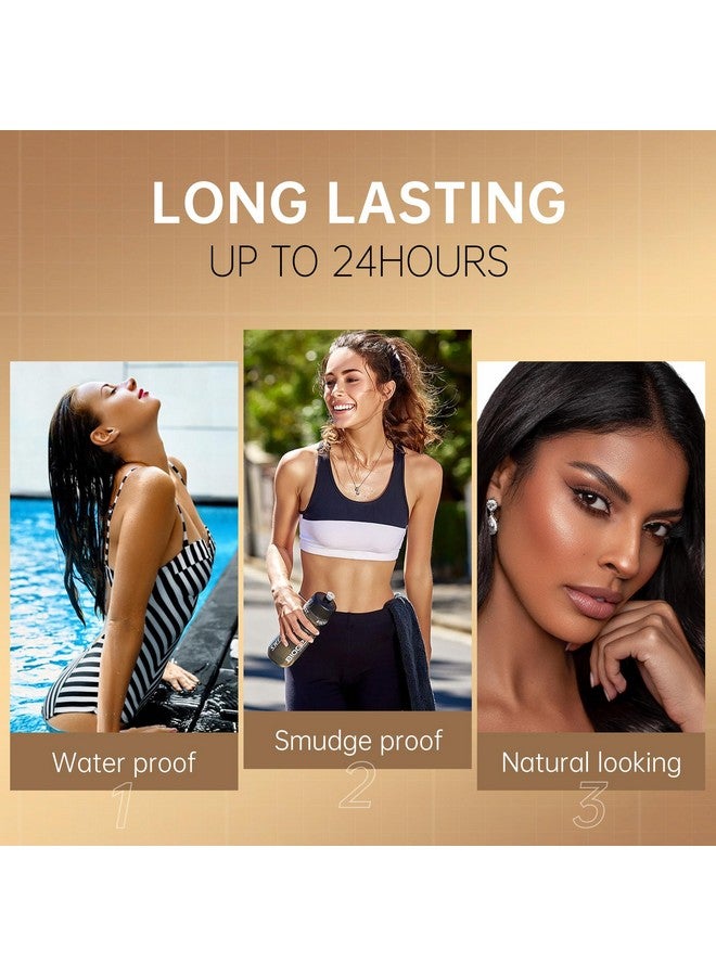 MAKI YIKA Microblading Eyebrow Pencil, Waterproof Eyebrow Pen with 4 Tip Brow Pen and Precise Brow Pencil to Create Natural Hair-Like Brows with Dual-ended Eyebrow Brush (A-Dark Brown) - Image 5