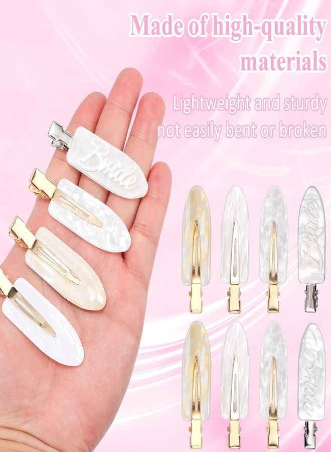 KICOSY 8PCS Bride Clips Bridesmaid Hair Clips Bride to Be Accessories Wedding Bachelorette Party Bridal Shower Favors - Image 5