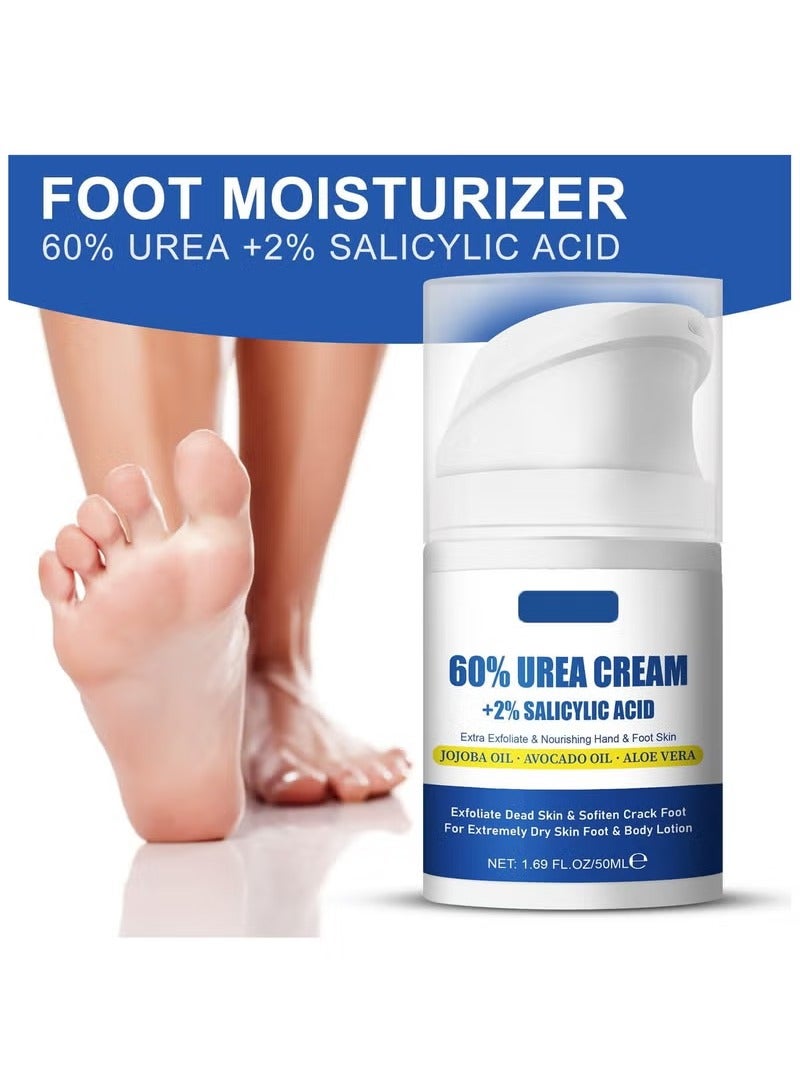 SUMAX Foot Cream, Intense Hydration for Dry Cracked Feet Hands and Unisex Whole Body Lotion Moisturizer Hydrate & Nourish Foot Care for Softens Skin Exfoliates Dead Skin  - Image 2