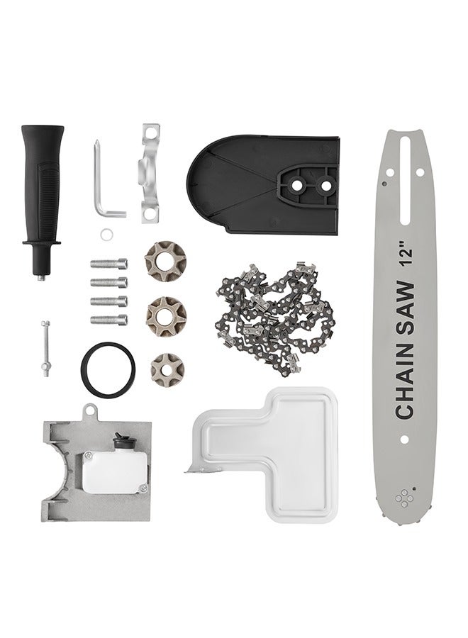 LAWAZIM Pro7 Chain Saw Attachment for Angle Grinder-12inch- Conversion Kit with Lubrication, Kickback Protection, and Easy Installation -Ideal for Wood Cutting, Tree Trimming, Firewood and Yard Maintenance - Image 1