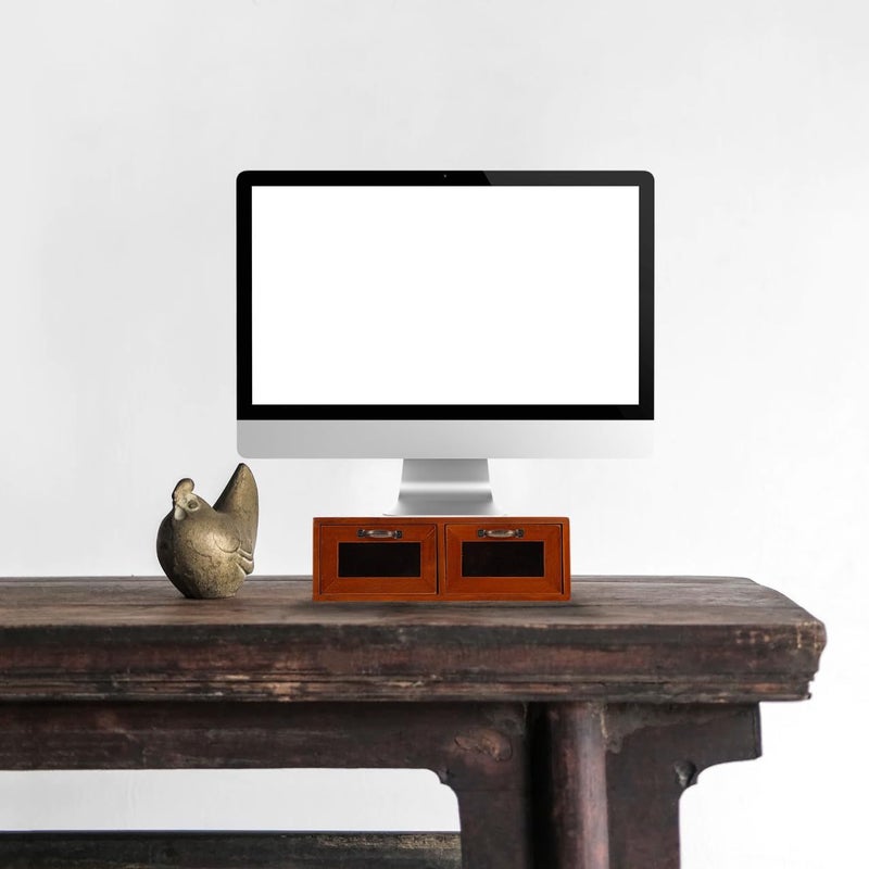 Kisangel Monitor Stand With Dual Organizer Height Adjustable For Home Office Desk - Image 4