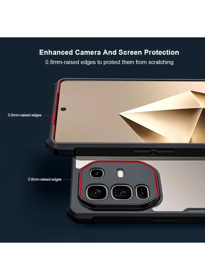For Infinix Note 50 Pro Plus Case, Note 50 Pro+ Camera Lens Protection Back Cover, TPU+PC Shockproof Bumper Mobile Phone Case, Anti-Yellowing Slim Fit Protective Casing - Image 2