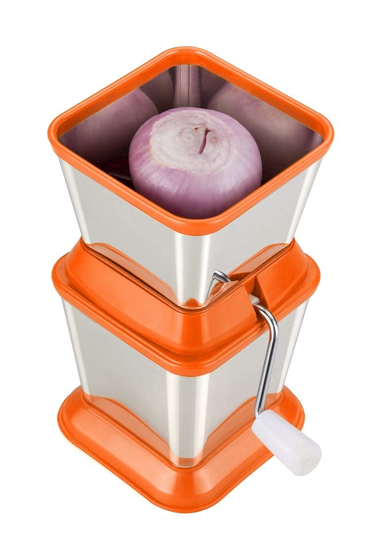 Foliam Ambition Stainless Steel Onion, Chilly & Vegetable Cutter, 1-Piece, 20x11cm (Color May Vary) - Image 5