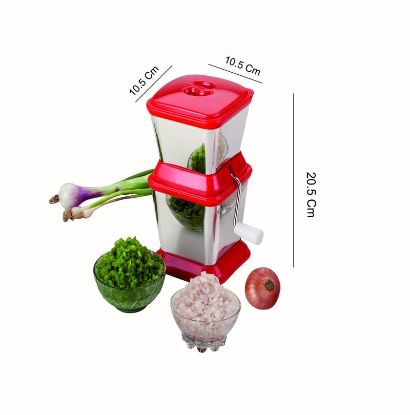 Foliam Ambition Stainless Steel Onion, Chilly & Vegetable Cutter, 1-Piece, 20x11cm (Color May Vary) - Image 2