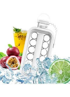 Portable Ice Ball Maker 2 in 1 Ice Cube Trays with 17 Grids Cooling Ice Pop Cube Molds For Cocktail Coffee Whiskey Hockey Champagne Beer Juice White