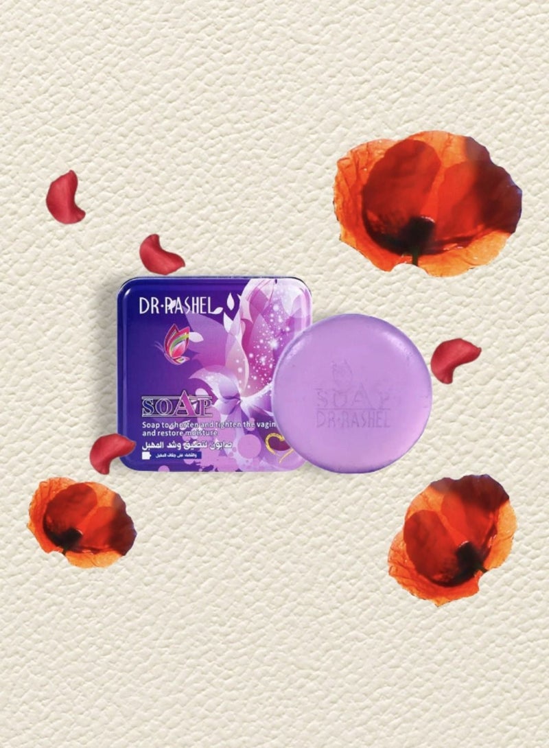 RASHELL Shorten And Tighten Soap Purple 100g - Image 2
