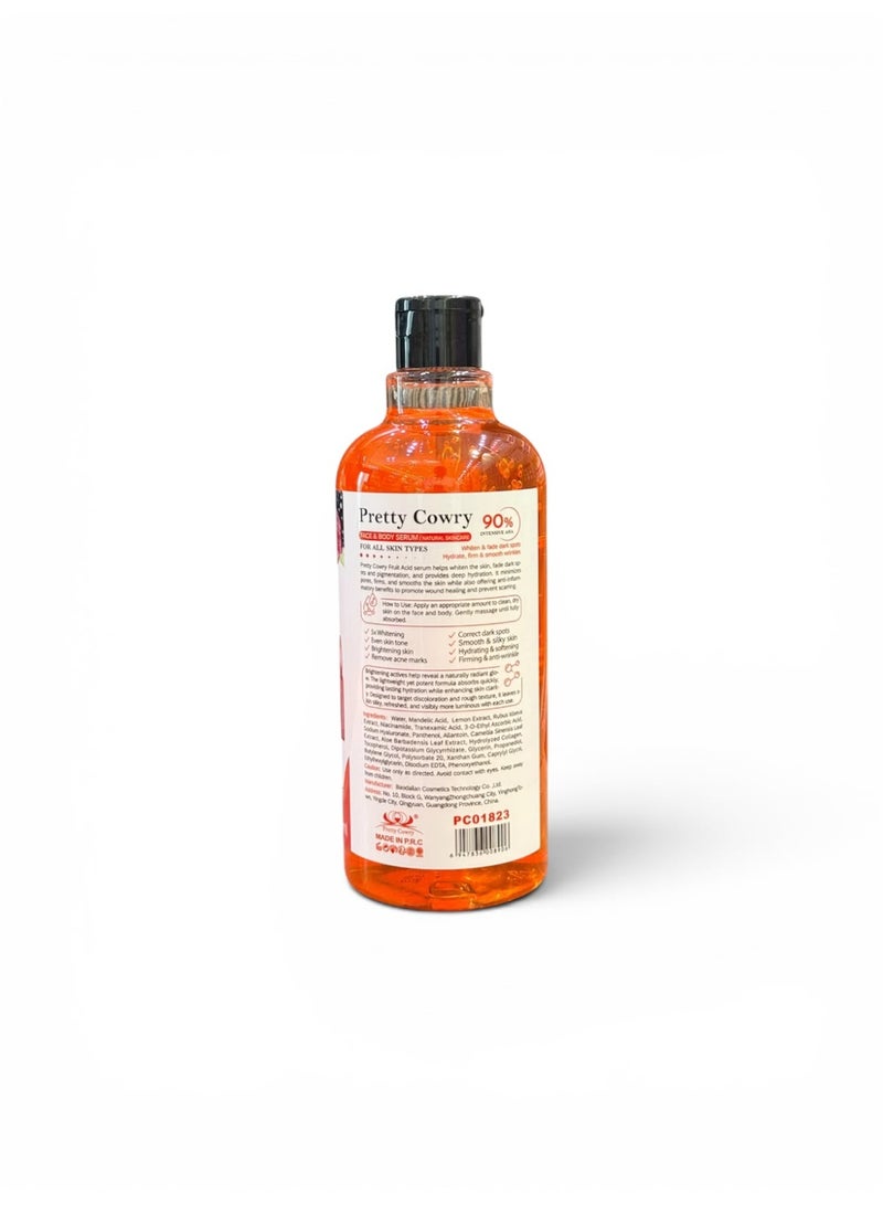 Fruit Acid (AHA) Serum for Face and Body – Pretty Cowry | 500 ml - Image 1