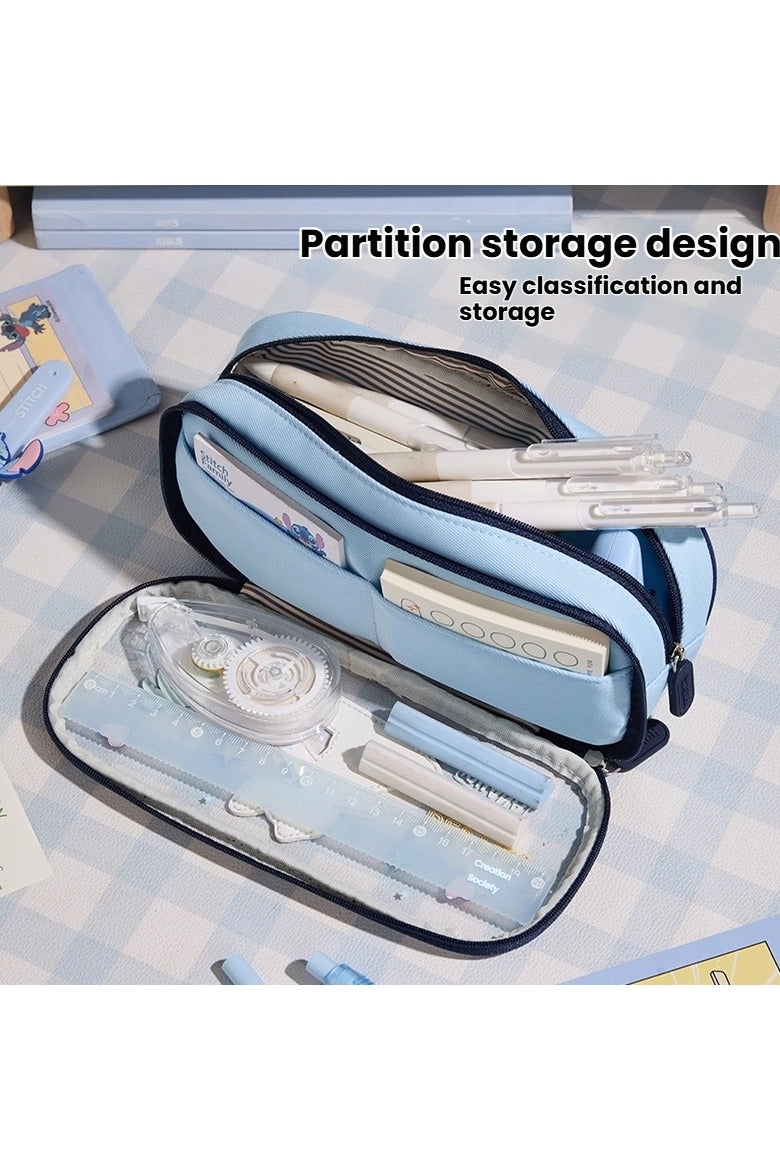 general Printed large capacity pen bag transparent pen bag cartoon student children's stationery bag - Image 2