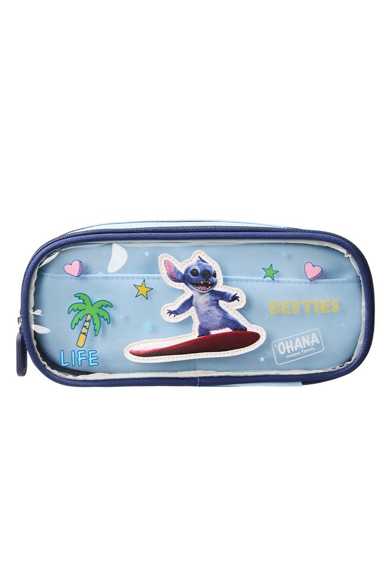 general Printed large capacity pen bag transparent pen bag cartoon student children's stationery bag - Image 1