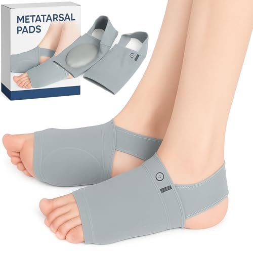 SWOPPLY Arch Support Sleeves, Metatarsal Compression Brace, Soft Elastic Gel Women Men Socks Pads Bandages Shoe Inserts, Bandage Sports Foot Pad - Image 1
