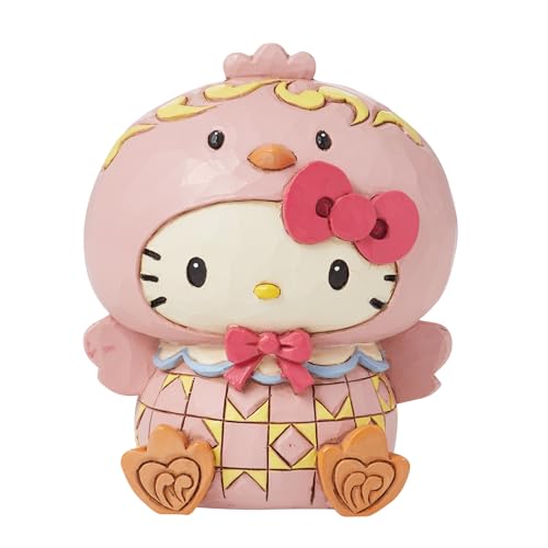 Enesco Sanrio by Jim Shore Hello Kitty Dressed as an Easter Chick Miniature Figurine Stone Resin Hand Painted Crafted Collectible Hello Kitty Mini Figurines Home Decor Statue 296 Inch - Image 1