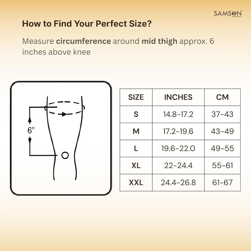 Samson Knee Cap Soft | Pain Relief & Recovery for Men & Women | Perfect for Gym, Sports & Yoga (Pair, Medium) - Image 5