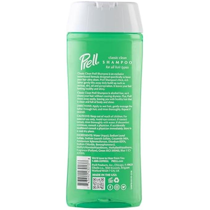 Prell SHAMPOO, CLASSIC CLEAN 13.5 FLUID OUNCE, 5 COUNT. - Image 2