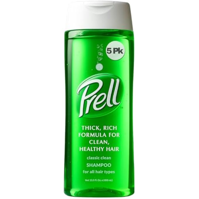 Prell SHAMPOO, CLASSIC CLEAN 13.5 FLUID OUNCE, 5 COUNT. - Image 1