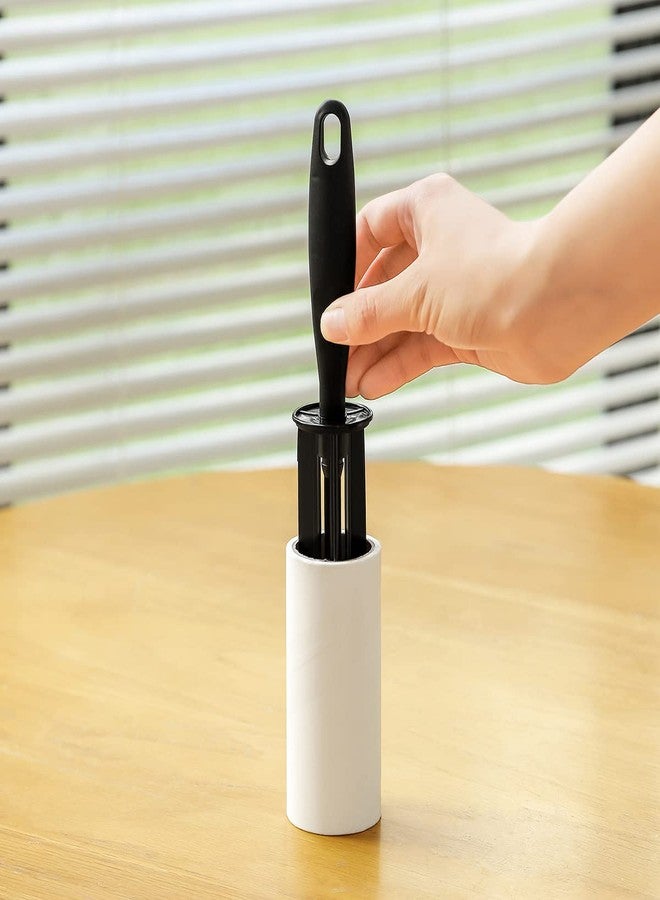 MINGRACE Lint Rollers for Pet Hair Extra Sticky Lint Roller for Clothes Lint Removal 4 Sticky Rolls with 2 Handles (Black/Black Handles & 4 Refills) - Image 5