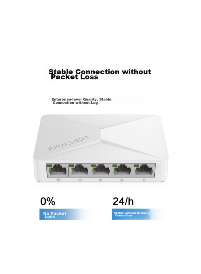 H3c 5-port 100mbps Switch, Enterprise-grade Switch, Home And Dormitory Surveillance Network Cable Splitter, S1e - Image 2