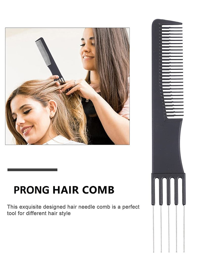 2 in 1 Black Plastic Back Comb 8826 - Image 1
