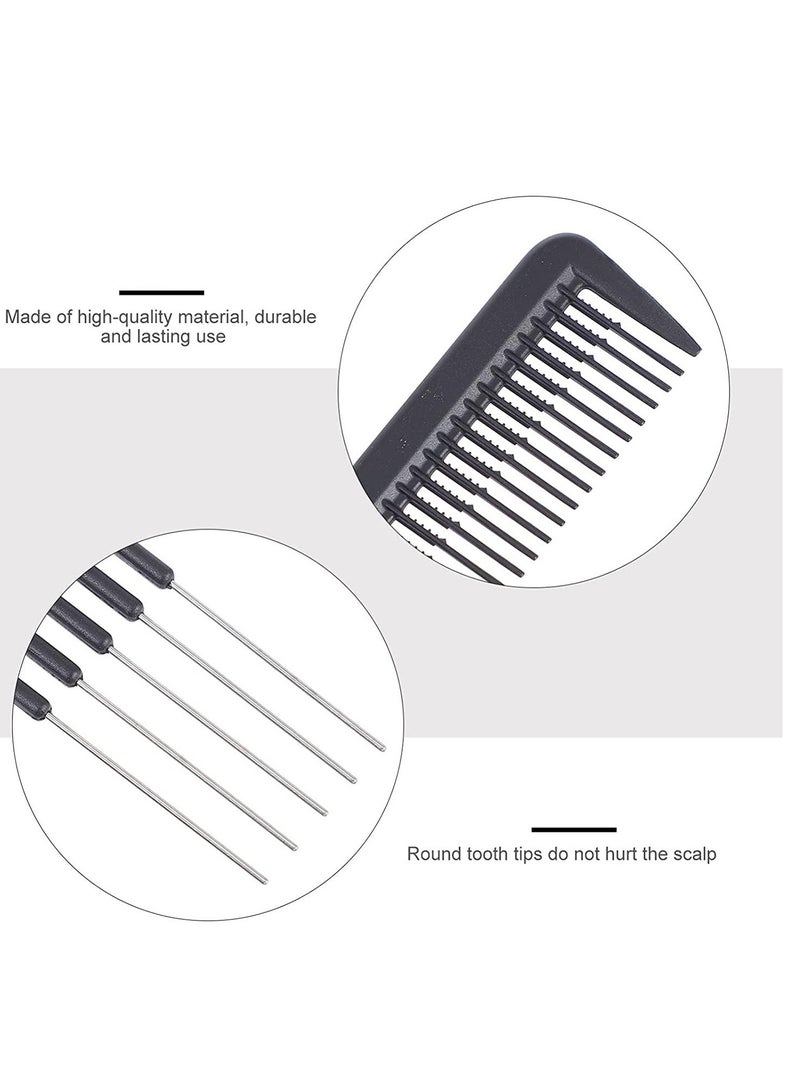 2 in 1 Black Plastic Back Comb 8826 - Image 2