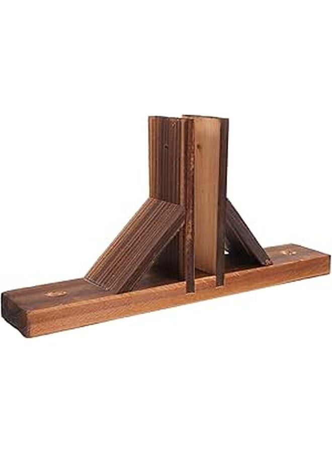 Wooden Fence Base Triangle Shelf Brackets For Garden Balcony Support Easy Install - Image 1
