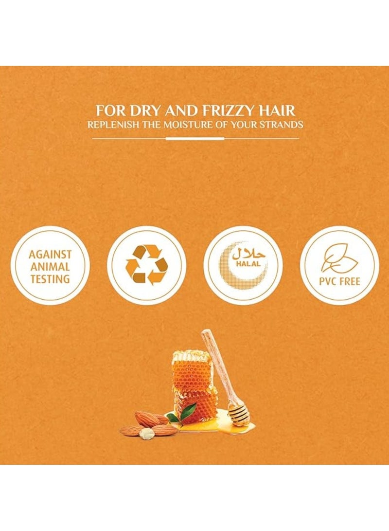 Dabur atika Naturals Moisture Treatment Shampoo Almond & Honey | Natural & Herbal Extracts | Adds Shine & Manageability | For Dry, Frizzy 600ml - Image 5