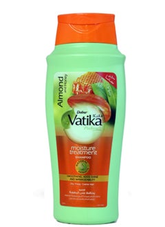 Dabur atika Naturals Moisture Treatment Shampoo Almond & Honey | Natural & Herbal Extracts | Adds Shine & Manageability | For Dry, Frizzy 600ml  - Image 1