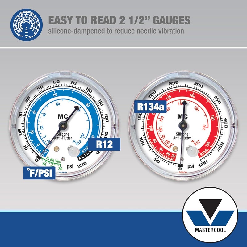 Mastercool 89661-UV Automotive R134a Manifold Gauge Set - Image 4