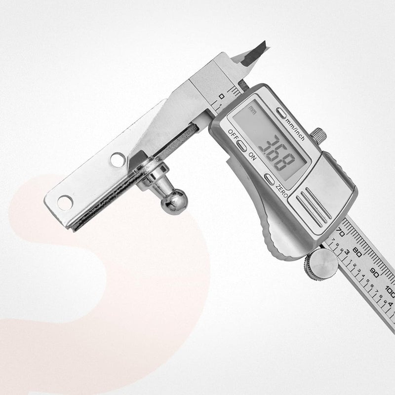 PAMAGOO 10MM Ball Stud Mounting Brackets L-Type 4Pcs Set for Gas Spring Struts - Image 4