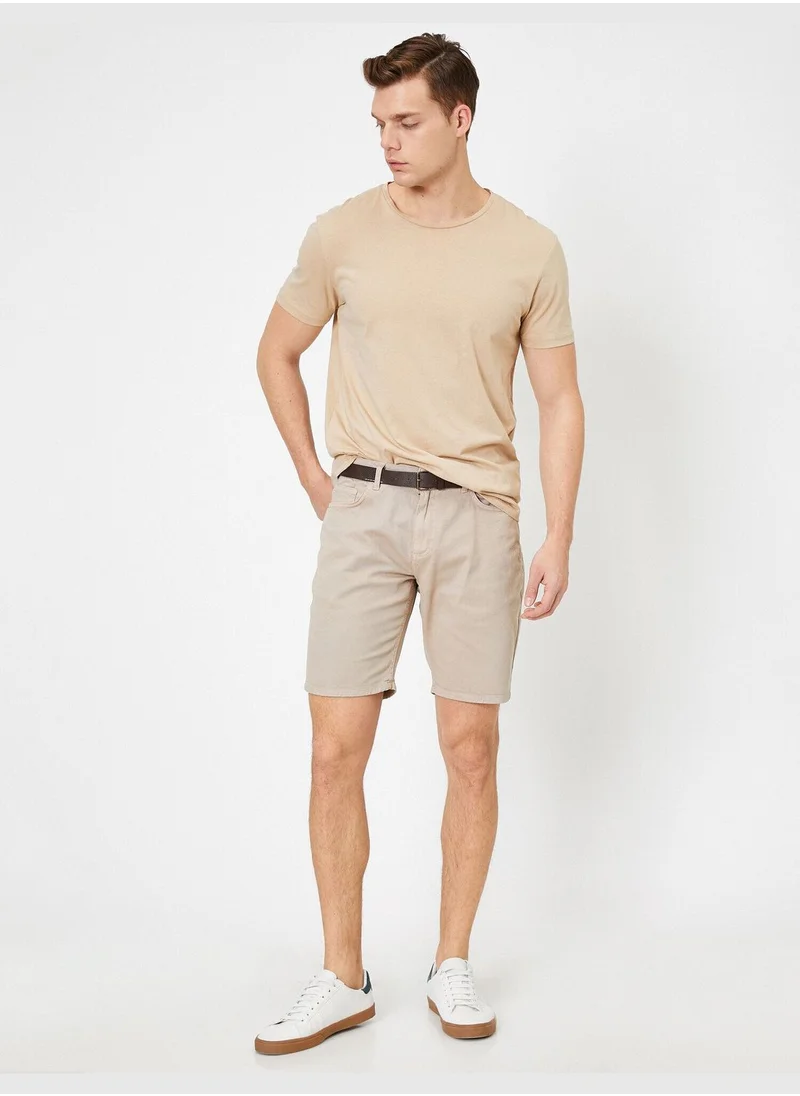 KOTON Pocket Detailed Shorts Slim Fit