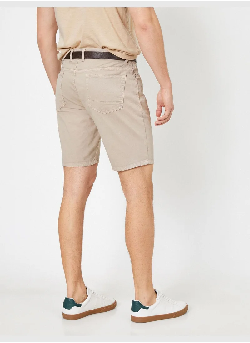 KOTON Pocket Detailed Shorts Slim Fit