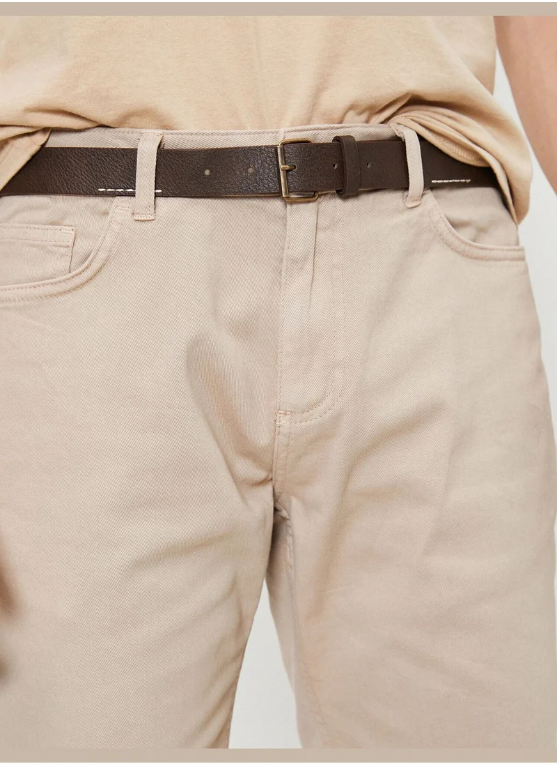 KOTON Pocket Detailed Shorts Slim Fit