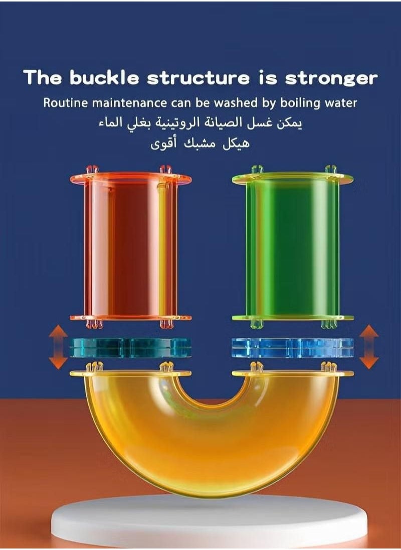 XiuWoo - 105 Pieces magnetic building block set, with storage box building block, educational toys - Image 1