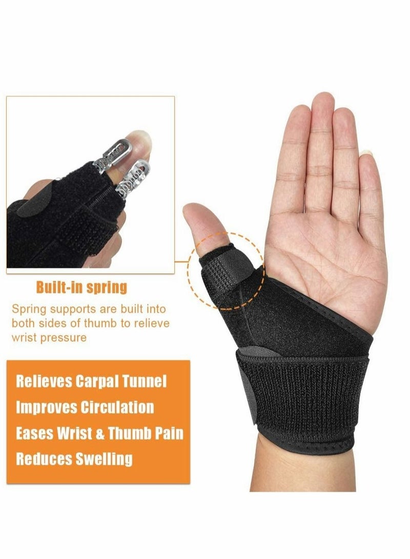 KASTWAVE Wrist Brace for Carpal Tunnel, 1 Pack Adjustable Thumb Wrist Support Brace for Sports Protecting/Tendonitis Pain Relief, Splint Wrist Brace Day Night Support for Women Men - Image 4